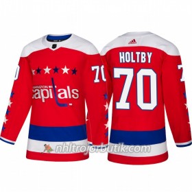 Män Ishockey Washington Capitals Tröja Braden Holtby 70 Alternate Adidas 2018-19 Authentic